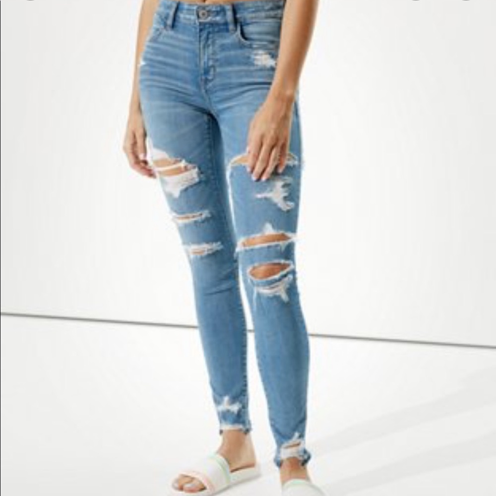american eagle high rise jeans